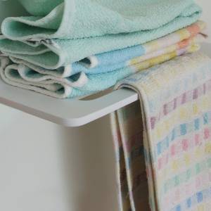 Handtuch-Wandablage, weiß Bild 1