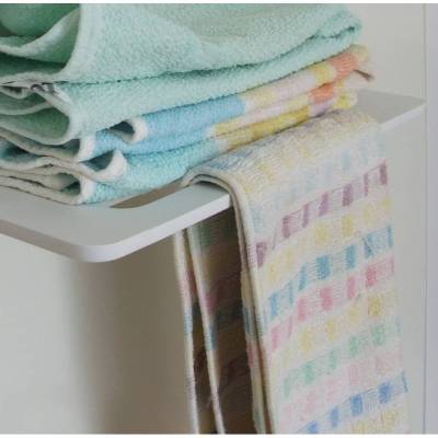 Handtuch-Wandablage, weiß