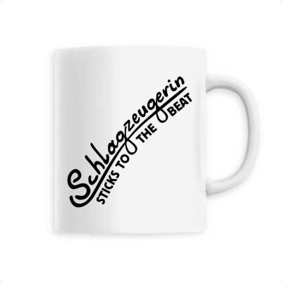 Tasse Schlagzeugerin Sticks to the beat