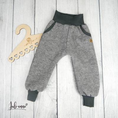 Walk Hose Pumphose mit Taschen Hellgrau / Walkhose