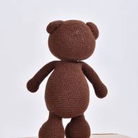 Handgefertigte gehäkelte Puppe Bär "Balu" aus Baumwolle, Teddybär, Geschenk für Kinder, Baby zu Ostern Bild 4