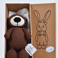 Handgefertigte gehäkelte Puppe Bär "Balu" aus Baumwolle, Teddybär, Geschenk für Kinder, Baby zu Ostern Bild 7
