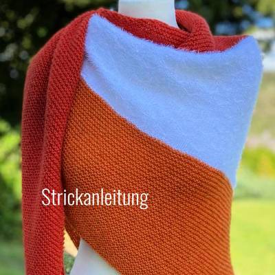 Strickanleitung Lizas Color Blocking Tuch