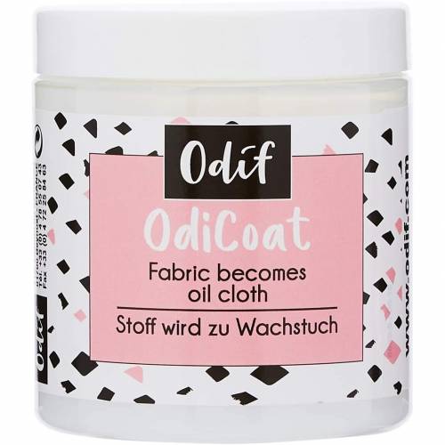 ODIF Odicoat Gel zur Stoffbeschichtung 250 ml-Stoff wird zu Wachstuch