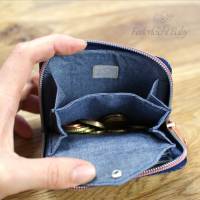 Portemonnaie Mini Mynta  - Mini Geldbeutel mit umlaufenden Reißverschluss - Unikat aus Tragetuch Bild 3
