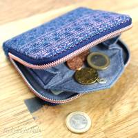 Portemonnaie Mini Mynta  - Mini Geldbeutel mit umlaufenden Reißverschluss - Unikat aus Tragetuch Bild 5
