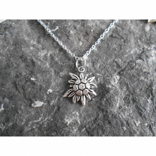 Edelweiss Halskette versilbert oder 925
