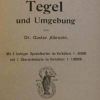 Wanderführer: Tegel und Umgebung mit Karten-Atlas.- Geographisches Institut/Landkartenverlag ca.1915/20 Bild 3
