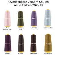 Hochwertiger Overlockgarn-2700 m Spule- 100 %Polyester-48 verschiedene Farben-Textile Center Bild 2