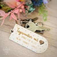 Personalisierter Schlüsselanhänger / Abschiedsgeschenk Tagesmutter/Tagesvater mit Namen / Danke sagen / Abschied Bild 2