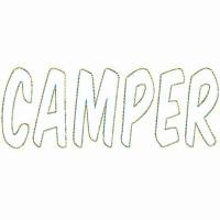 Trapunto - Stickdatei "Camper" für alle Camping Fans Bild 1