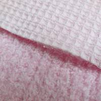Waffelpique mit Terry-Back Baumwolle rosa (1m/14,-€) Bild 1