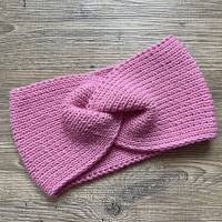 Stirnband in rosa aus Wolle von d_handmade_o Bild 1