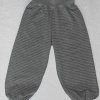 Pumphose  Mitwachshose   Gestreift  Grau  handmade Gr. 62 - 158 Bild 1