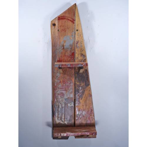 Regal aus Treibholz, buntes Regal aus massives Bohlen, außergewöhnliches Design, Wandschmuck, Wohndeko, Möbel, nachhalti