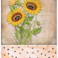 Sonnenblumen  R0989 256 -  Faserpapier - Reispapier - Decoupage - Serviettentechnik Bild 1