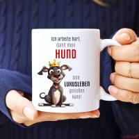Hunde-Tasse LUXUSLEBEN - Kaffeetasse Bürotasse - tolle Geschenkidee für Hundeliebhaber Bild 4