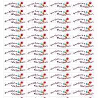 64 Sticker Etiketten Aufkleber, rechteckig 49x17mm, Herzlichen Glückwunsch, neu Bild 2