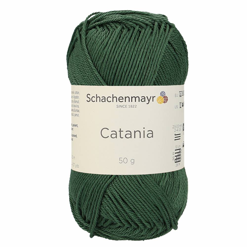 Schachenmayr Catania Baumwolle 50g FB 419 tannenbaum Bild 1