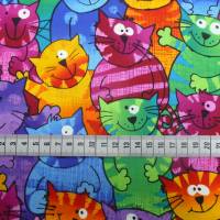 Ab 9,95Euro 19,90EUR/m Patchworkstoff Cats von Timeless Treasures aus reiner Baumwolle für Patchwork, Nähen, Quilten Bild 2
