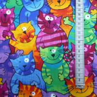 Ab 9,95Euro 19,90EUR/m Patchworkstoff Cats von Timeless Treasures aus reiner Baumwolle für Patchwork, Nähen, Quilten Bild 3