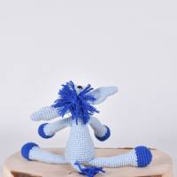 Handgefertigte gehäkelte Puppe Esel "Oscar" aus Baumwolle Bild 5