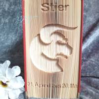 Motiv Sternzeichen „STIER“ - Gefaltetes Hardcover-Buch Bild 2