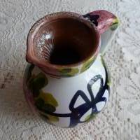 Vintage großer bunter Keramik-Krug Bild 3
