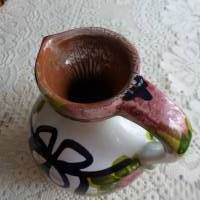 Vintage großer bunter Keramik-Krug Bild 4