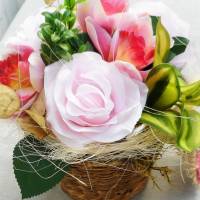 Tischgesteck edel, Gesteck, Tischdeko mit Rosen Bild 2