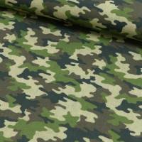 Popelin  Baumwollstoff  Patchworkstoff  Camouflage Bild 1