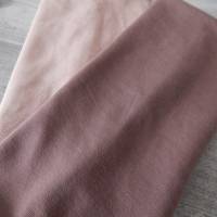 Armstulpen / Pulswärmer zum wenden für Damen und Kinder Jersey altmauve / nude rosa Bild 4