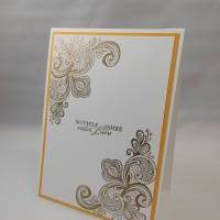 Elegante Glückwunschkarte zur goldenen Hochzeit Bild 1