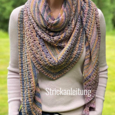 Strickanleitung Lizas Tuch Irisbeet