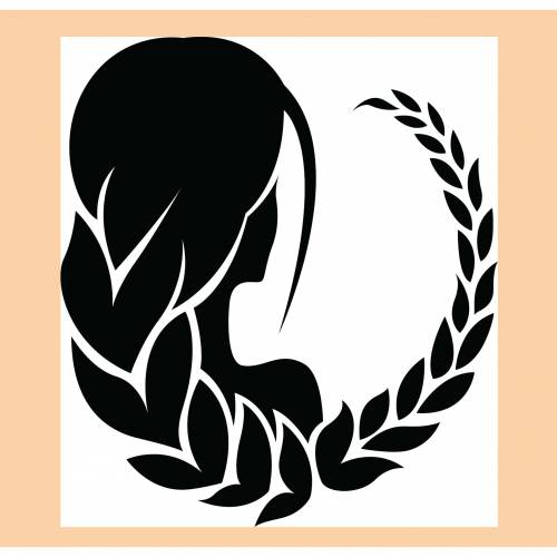 Plotterdatei Sternzeichen Jungfrau , gsp, svg