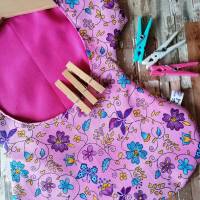 Wäscheklammerkleidchen, Klammerkleidchen, Klammerbeutel, "Flora Pink" Bild 4