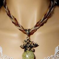 Ausgefallene Halskette mit wunderschönen Anhänger Bild 1