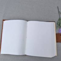 Notizbuch Leder, mit Metallbügel, Tagebuch, edel, groß Bild 5