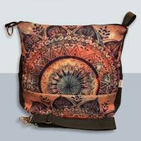 Boho Mandala Handtasche Umhängetasche Rucksack Backpack multicolor Bild 1