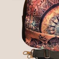 Boho Mandala Handtasche Umhängetasche Rucksack Backpack multicolor Bild 3