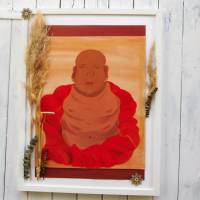 Wand Bild, Buddha, handgemalt, Wanddekoration Bild 1