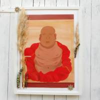 Wand Bild, Buddha, handgemalt, Wanddekoration Bild 3