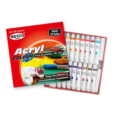 Acrylfarben Set 18 Teilig