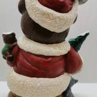 Süsser Weihnachtsteddy aus Keramik Bild 4