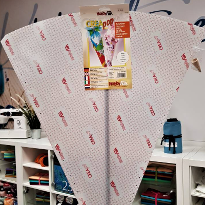 Schultüte-Rund-Folien Rohling-selbstklebend-80 cm