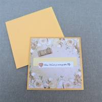 Glückwunschkarte Hochzeit, Hochzeitskarte, Karte zur Hochzeit, Beste Wünsche Bild 2