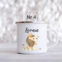 Personalisierte Tasse mit Name Mädchen Junge Löwe Bild 5