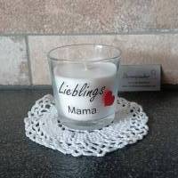 Duftkerze im Glas - Kerze - Lieblings Mama - Mama - Muttertag  - Geschenk Bild 1