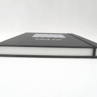 Notizbuch A4,  Glück auf, schwarz Stiftschlaufe, Grubentuch Bild 4