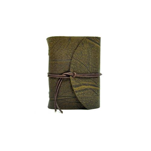 Lederbuch aus Büffelleder A6 - Buffalo Crust Raw by Vickys World - Kompaktes Tagebuch oder Notizbuch